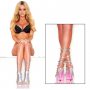 Hustler Серебристые босоножки из искусственной змеиной кожи SNAKE STYLE