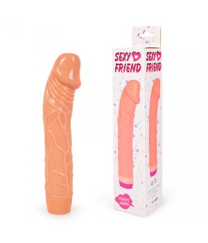 Телесный вибратор-реалистик Barbara - 21,5 см