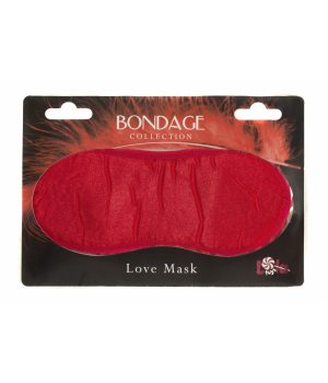 Маска на глаза BONDAGE красная