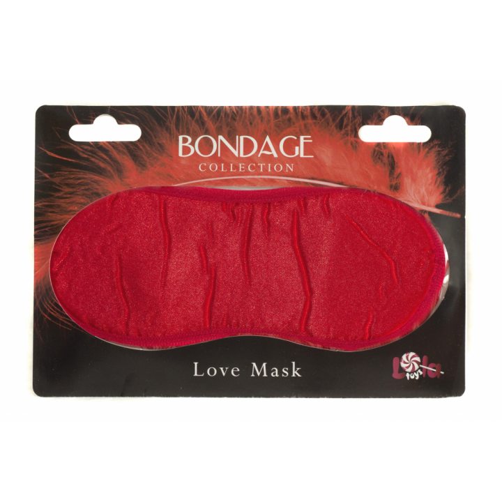 Маска на глаза BONDAGE красная