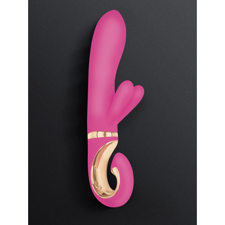 Витой вибратор с клиторальным стимулятором Gvibe Gcandy Mini