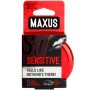 Презервативы ультратонкие Maxus Sensitive в кейсе 3 шт
