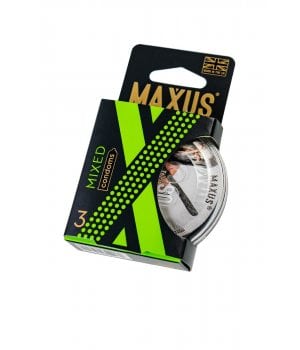 Maxus Mixed, 3 шт Набор презервативов в кейсе