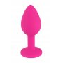 Silicone Анальная пробка S, розовая