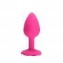 Silicone Анальная пробка S, розовая