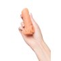 Телесная насадка с венками и открытой головкой Nude Sleeve S - 10 см