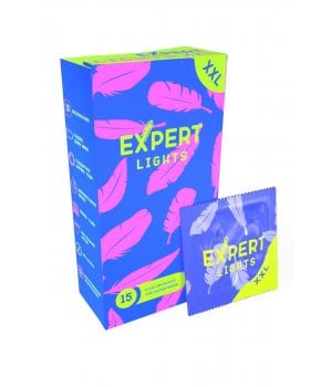 Презервативы увеличенного размера EXPERT Lights XXL, ультратонкие, 15 шт