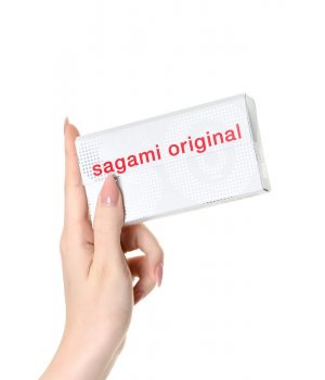 Презервативы Sagami, original 0.02, полиуретан, ультратонкие, гладкие, 19 см, 5,8 см, 6 шт.