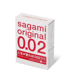 Полиуретановые презервативы Sagami Original 002, 3 шт