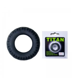 Эреционное кольцо с ребрышками Titan