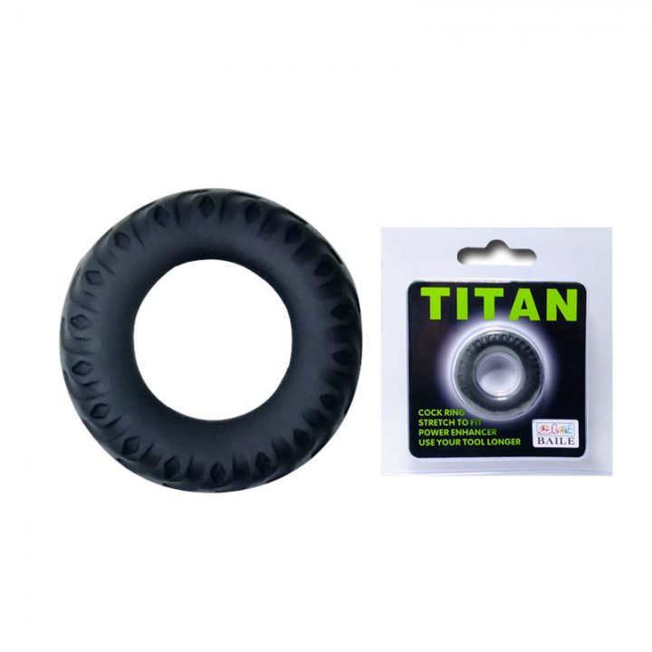 Эреционное кольцо с ребрышками Titan