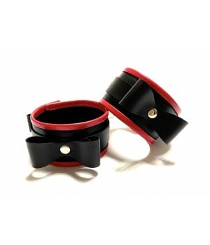 Черные наручники V&V Adjustable Handcuffs with Handle