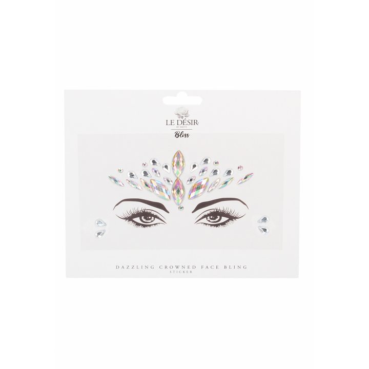 Стикер - наклейка Dazzling Crowned Face