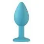 Анальная пробка Emotions Cutie Turquoise light purple crystal