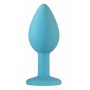 Анальная пробка Emotions Cutie Turquoise light purple crystal
