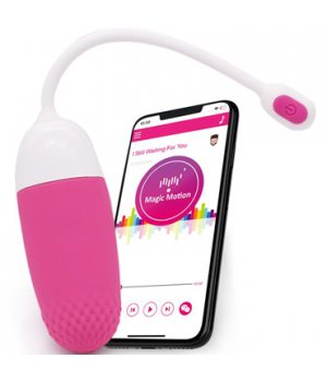 Виброяйцо со смарт управлением Magic Motion Magic Vini, розово-белый