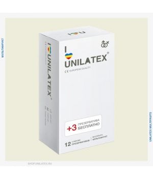 Презервативы Мультифрукт Unilatex Multifruits 12 шт+3шт