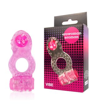 Эрекционное кольцо с вибрацией 19 mm EROWOMAN-EROMAN