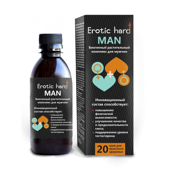 Мужской Биогенный Концентрат для Усиления Эрекции "Erotic hard" Man