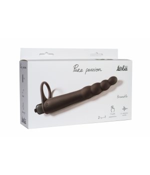 Вибронасадка для двойного проникновения Lola Games Pure Passion Bramble black