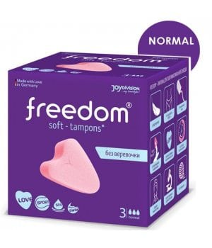 Женские тампоны для секса Freedom Soft-Tampons Normal, 3 шт