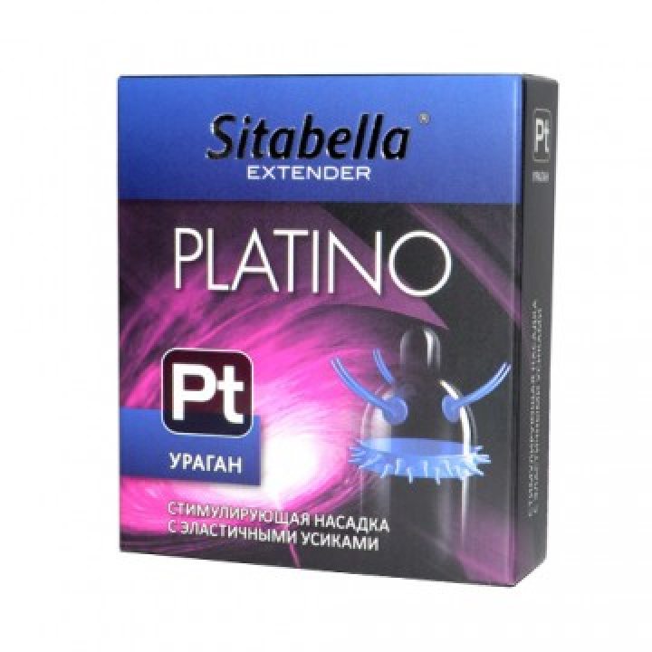 Насадка стимулирующая Sitabella Platino Ураган, 1 шт.